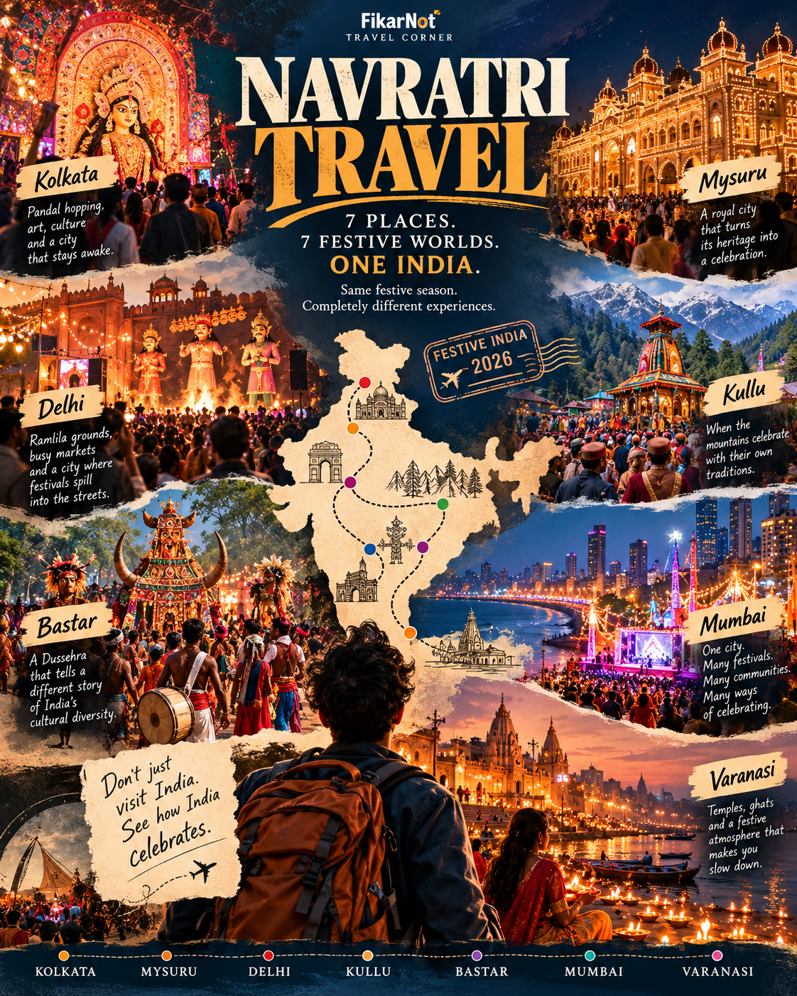 7 places in navratri 
