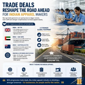 Trade Deals Reshape The Road Ahead For Indian Apparel Makers.