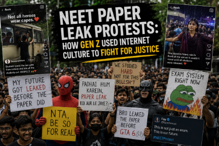 NEET Paper Leak Protests: How Gen Z Used Internet Culture to Fight for Justice