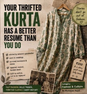 YOUR THRIFTED KURTA HAS A BETTER RESUME THAN YOU DO