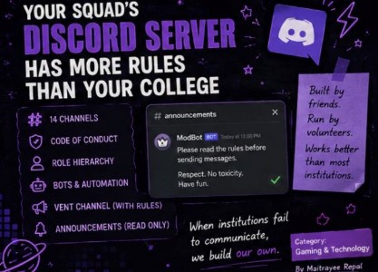 YOUR SQUAD'S DISCORD SERVER HAS MORE RULES THAN YOUR COLLEGE