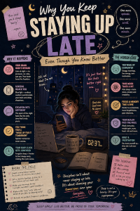 Why You Keep Staying Up Late Even Though You Know Better